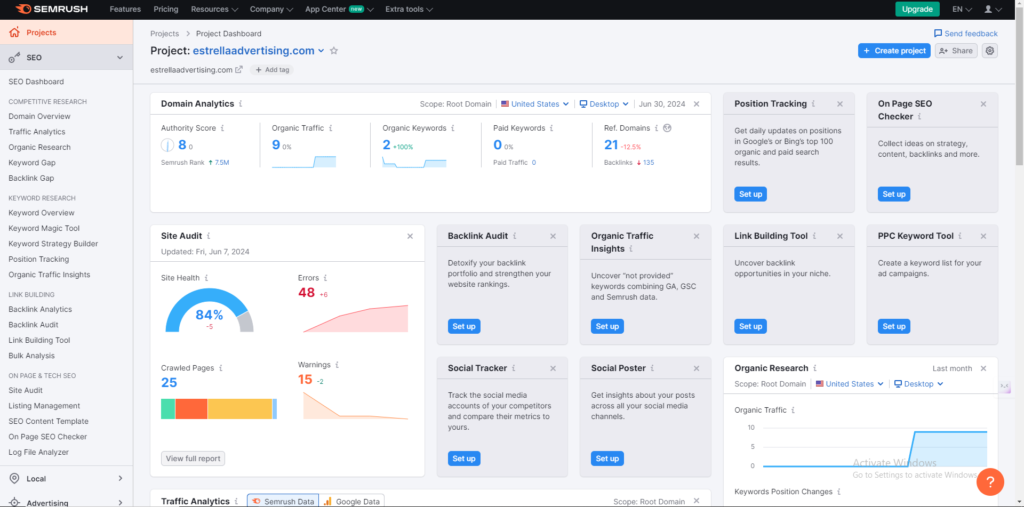 10 Digital marketing tools-Semrush